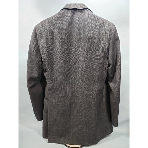 Bespoke ~38L Mr Ned 5th Avenue Super 120's Grey Check Blazer See Measurements - Picture 3 of 9